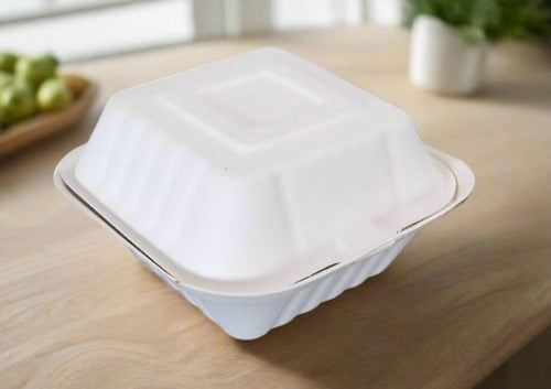 6" x 6" Clamshell Container | 400 Pcs/Case